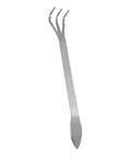 Lightweight 3 Prong Root Rake For Gardening With Stainless Steel Construction Ergonomic Handle Loosens And Aerates Soil