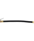 Heavy Duty Rubber Tire Inflator Hose Rated To 300 Psi with brass adapter, designed for quick tire inflation.
