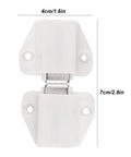 Sturdy 8-Pack Magnetic Cabinet Latches Keep Cupboard Doors Snug Strong Hold For Kitchen Bathroom Hallway And Outdoor Furniture Easy Install, white, 4cm x 7cm size.