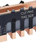 Adjustable Dovetail Jig Kit DIY Friendly 12 Inch Template For Furniture And Cabinet Making Aluminum Layout With Integrated Clamping System Indoor Outdoor Use Includes Joint Box Gold Finish