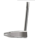 Side view of HB Soft 2 Putter Model 15 34 Inch Right Hand with Oversize Grip Single Bend Silver Finish showing sleek design