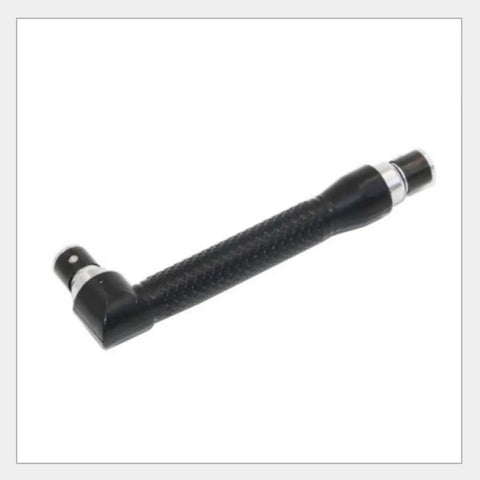 Double Ended Socket Wrench And Hex Driver Adapter Quarter Inch L Shaped Handle with cushioned grip for tight spaces.