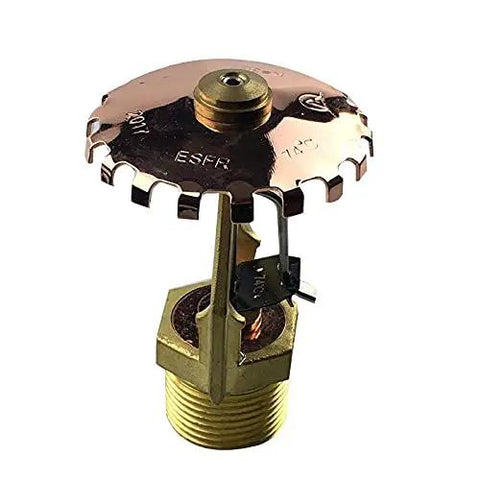 Rock Solid Full Copper ESFR Fast Response Pendent Fire Sprinkler Head With A One Inch Male Thread And 74 Celsius Link for heavy-duty use.