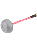 RHCP 5.8G FPV Antenna Dual Mushroom Shape For TX And RX Drone Accessory With Fast Transmission Wide Range High Sensitivity For 5.8GHz FPV Systems RP-SMA Male Connector, grey mushroom design antenna with red cable