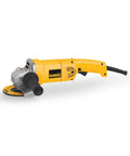 Beefy 5-Inch Angle Grinder With 5-Amp Motor For Fast Material Removal 11000 RPM Pro-Grade Power-To-Weight Ratio Adjustable Guard