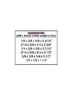 Dimensions chart for six-piece M2 ball nose end mill set, listing mill sizes and specifications.