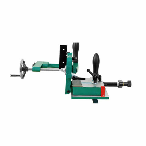Heavy Duty Woodworking Tenoning Jig With Adjustable Support Plate And 0 45 Degree Clamp for accurate table saw joints.