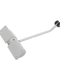 Quiet Automatic Door Closer 30Kg Capacity With Adjustable Spring for home and office in white stainless steel