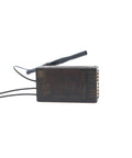 Tandem Dual Band Receiver SR10 Simultaneous 2.4GHz And 900MHz Black Box with antennas and ports visible from side angle