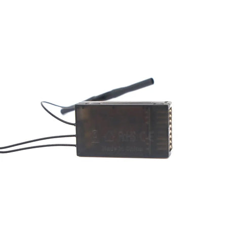 Tandem Dual Band Receiver SR10 Simultaneous 2.4GHz And 900MHz Black Box with antennas and ports visible from side angle