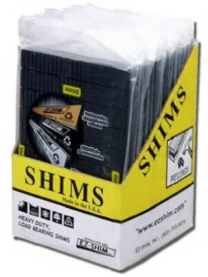 Heavy Duty Plastic Shims 20 Pack Black Load Bearing And Leveling Shims For Furniture Cabinets Doors Racks DIY Home Improvement Ez-Shim Great For Precise Leveling And Support On Uneven Floors And Surfaces