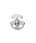 Pro Grade 10X6mm Screw Back Rivets Solid Round Head Leather Studs Spike Hardware Zinc Alloy Silver Finish 20 Piece Set, close-up view.
