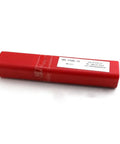Red package of Stainless Steel Stick Welding Electrodes E308L16 For Fabrication And Repair AWS E308L16 Rods on white background