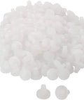 300 Piece Pack Of 7Mm White Stem Furniture Bumpers For Glass Tables And Patio Chairs delivering zero hassle install in a pile.
