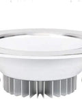WKNHHL Recessed Lighting Housing Trim Kits Round Led Downlight Recessed for Ceiling Household Decor Embedded Integrated Spotlight, side view.