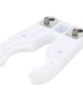 Naroote ISO30 Tool Holder Clamp For Engraving Machines And CNC Centers, white plastic clamp with metal fittings, durable design.