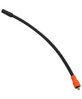 Heavy Duty Twist Lock Air Inflation Hose For Vehicles Leakproof Connector black rubber hose with orange valve tip