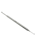 Orthodontic Force Gauge And Dontrix Dynamometer Stainless Steel Autoclavable Dental Tool With Black Engraved Marking Measures Up To 400g, angled view