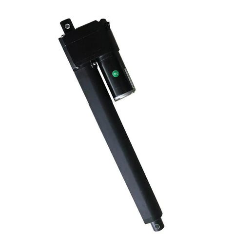 Beefy Heavy Duty 12 and 24 Volt DC Linear Actuator 500mm Stroke 3500N Load 770LBS With Potentiometer shown in close-up view