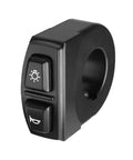 2 In 1 Bike Headlight And Horn Switch For 22.2mm Handlebars Waterproof 3 Pin Design ABS Housing Close-up