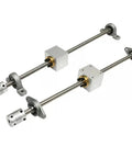 Solid T8 Lead Screw Kit For 3D Printers And CNC Gear Sets Include Horizontal Vertical 100mm To 800mm Trapezoidal Rod With Copper Nut Seat For Smooth High Precision Motion Control, 8mm steel rod and coupler