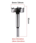 Killer High Carbon Steel Multi Tooth Drill Bit Self Centering Hole Saw Tool For Woodworking Cuts Like Butter Smooth 6mm Shank 54mm Blade