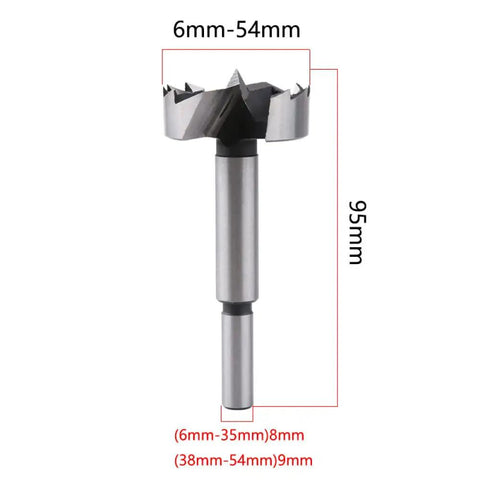 Killer High Carbon Steel Multi Tooth Drill Bit Self Centering Hole Saw Tool For Woodworking Cuts Like Butter Smooth 6mm Shank 54mm Blade