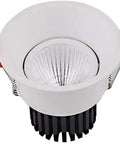 WKNHHL Recessed Lighting Housing Trim Kits Hall Recessed Spotlight Lamp in white with integrated LED, adjustable angle downlight.
