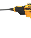 Cordless Pressure Washer Power Cleaner 550 PSI 1.0 GPM Tool Only No Battery Or Charger Included, side view, yellow and black.