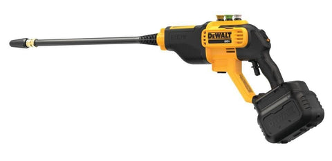 Cordless Pressure Washer Power Cleaner 550 PSI 1.0 GPM Tool Only No Battery Or Charger Included, side view, yellow and black.