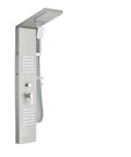 RIBEUJIZS Digital Shower System, Matte Black LED Shower Panel Waterfall Rain Faucet Set with handheld shower and controls.