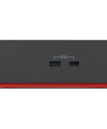 Rock Solid Universal Laptop Dock With Built In Crisp Audio For Next Level Quad 4K Or Bold 8K Video And Blazing 40Gbps Data Flow showing front view with USB ports.