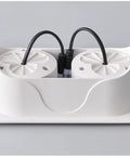 JDXQBLD 5Pack Led Integrated Downlight Double Head Recessed Lighting Kit 14W/24W white fixture with connections and wiring.