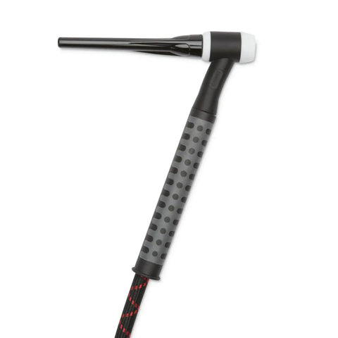 Caliber 17 Series TIG Torch For Air Cooled Welding With Flexible Head And 12.5 Ft Cable 1 Piece Lead Ergonomic Overmolded Handle