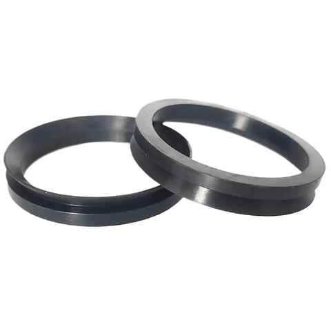 Rock Solid NBR Rubber Cuff O Ring Seal Set Ten Pack VA Compatible V Type Rotary Shaft Water Seal, close-up view of two seals.