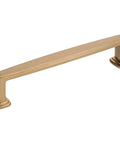 Richard Cabinet Pull Satin Bronze 128 Mm Center To Center With Stately Step Profile And Soft Square Shape For Kitchens Baths Closets