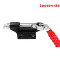 Heavy Duty Push Pull Toggle Clamp Locks Down Tight With A Hefty 500 Pound Rock Solid Grip in loosened state for shop use.