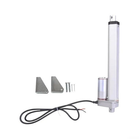 Built Tough 12V DC Electric Linear Actuator With Eight Inch Stroke And Three Hundred Newton Load Racing At One Point Two Inches Per Second For Knockout Ip45 Aluminum Automation Performance with hardware components