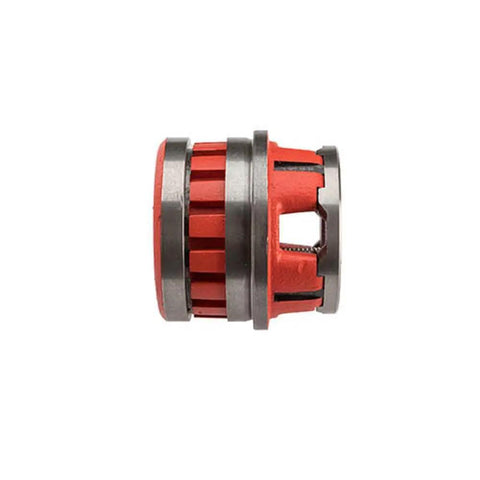 Ridgid 37535 Hand Threader Die Head for Model 12R in red and steel for one inch pipe, heavy duty threading tool.