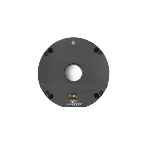 0.99Nm 220RPM High Torque Robotic Arm Servo Motor With 19 Bit Encoder MHF7015, front view, black aluminum body