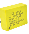 Pro Level Serial Real Time Clock RTC Module With Dead Accurate 32 Bit Timestamp And Dependable Battery Backup, yellow module with markings.