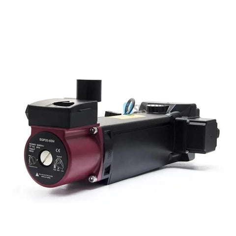 Rock Solid Generator Water Heater 4000W AC240V integrated pump showing steel and aluminum components for engine heating.