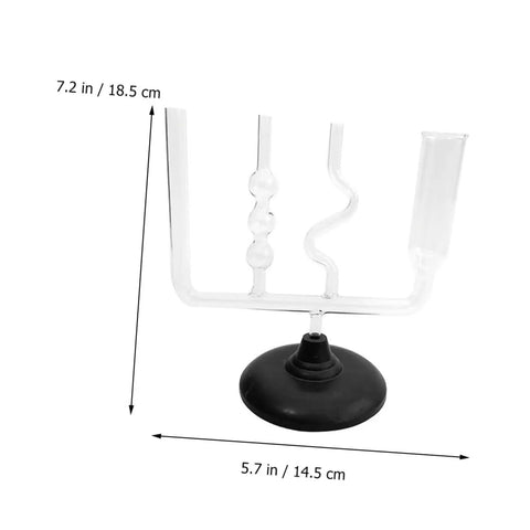 Physics Lab Equipment Mechanics Teaching Kit for Magnetic Science Experiments with glass tubes on a black base
