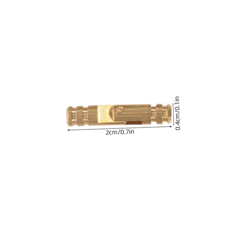 Brass Barrel Hidden Hinges For Jewelry Box And Keepsake Cabinet, lowkey concealed door hardware, 2cm length, 0.4cm diameter