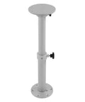 Adjustable Table Leg With Telescopic 445 To 685mm Aluminum Alloy Frosted Silver Finish Removable Base Ideal For RVs Boats Yachts Sofas And Decks Easy Height Change And Stable Support