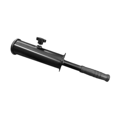 Heavy Duty Weight Attachment Handle For Home Gym Built From Carbon Steel And Rubber, ideal for deadlifts, side view
