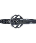 Top view of GX Eagle Boost Crankset 170mm 12 Speed 32t Direct Mount Dub Spindle Interface, lunar finish aluminum for trail adventures.