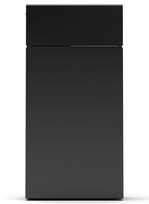 Modern Wall Mount Mailbox In Black Powder Coated Aluminum No Fuss Rust Proof And Ultra Durable Easy Install With Mounting Holes