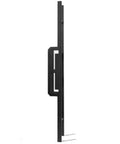 Side view of Solid Aluminum Door Pull Handle Double Sided Modern Barn Style For Interior And Exterior Doors Black Heavy Duty Durable Rust Resistant.