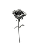 DIY Metal Rose Welding Kit For Beginners And Pros Precision Cut Steel Flower Project front view of realistic steel rose